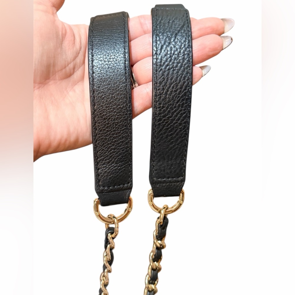 TORY BURCH Marion Whipstitch black leather crossbody shoulder bag 🖤🖤🖤 - Picture 7 of 9